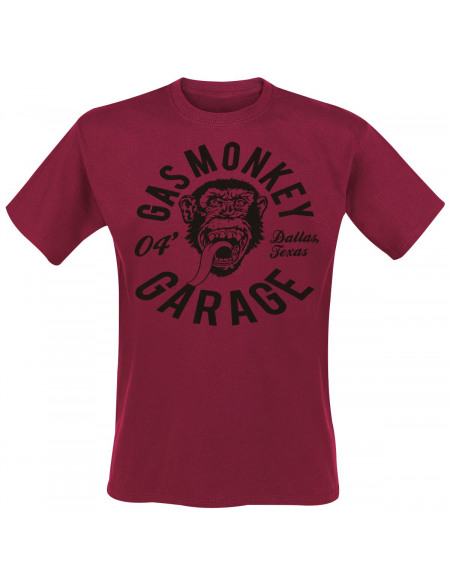 Gas Monkey Garage Monkey Mechanic T-shirt rouge