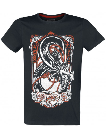 Dungeons and Dragons Drache T-shirt noir