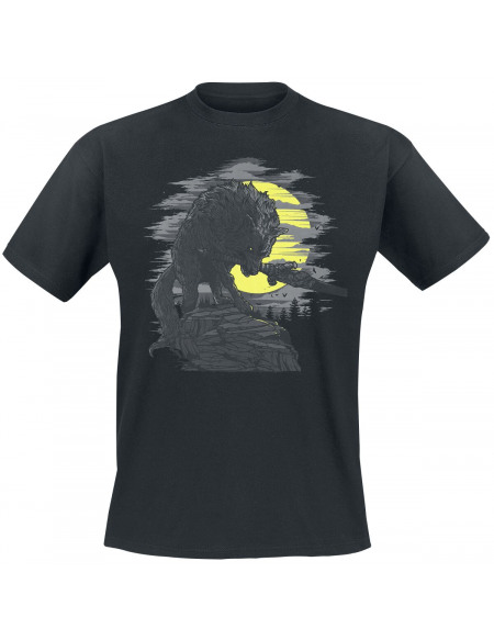 Dark Souls Great Grey Wolf T-shirt noir