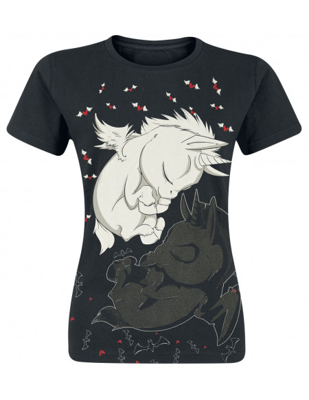 Unicorn Dreaming Unicorns T-shirt Femme noir
