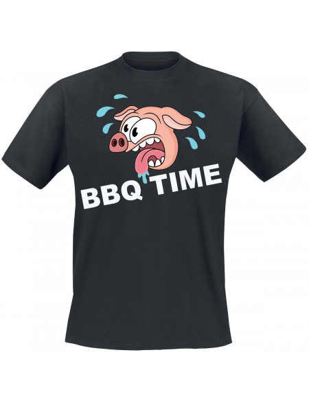 BBQ Time T-shirt noir