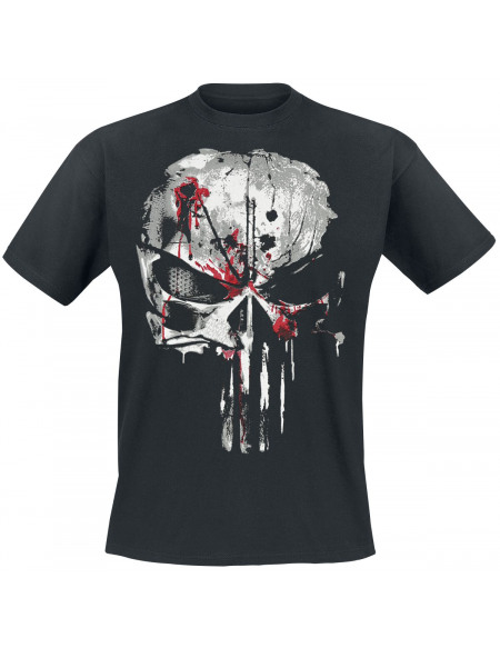 The Punisher Crâne Ensanglanté T-shirt noir