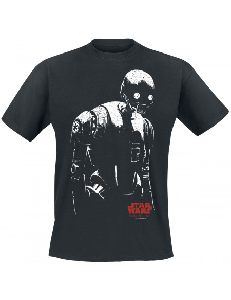 Star Wars Rogue One - K-2SO T-shirt noir