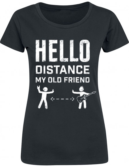 Hello Distance My Old Friend T-shirt Femme noir