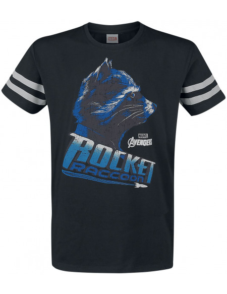 Avengers Rocket Raccoon T-shirt noir