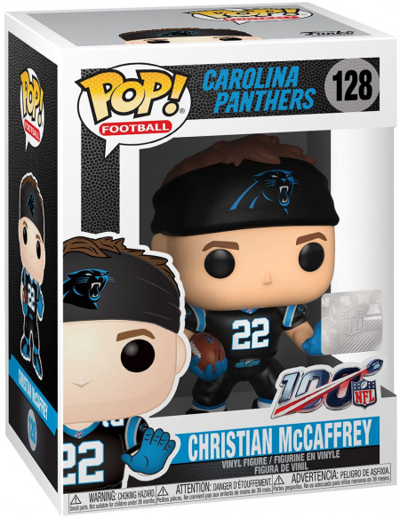 NFL Carolina Panthers - Christian McCaffrey - Funko Pop! n° 128 Figurine de collection Standard