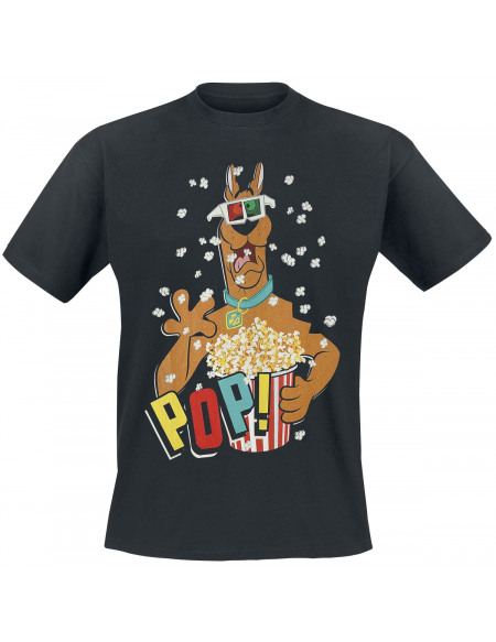 Scooby-Doo Popcorn T-shirt noir