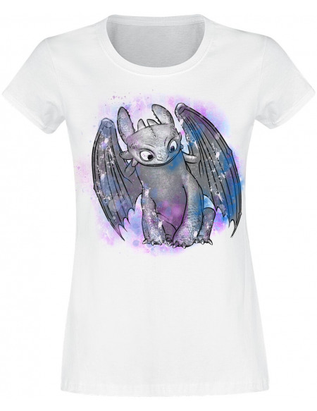 Dragons Krokmou T-shirt Femme blanc