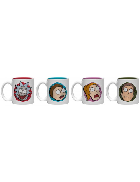 Rick & Morty Personnages - Set De Tasses Espresso Set de Mugs multicolore