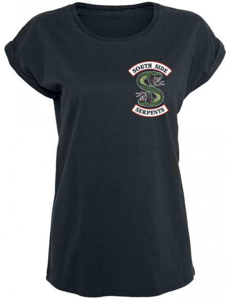 Riverdale Southside Serpents T-shirt Femme noir