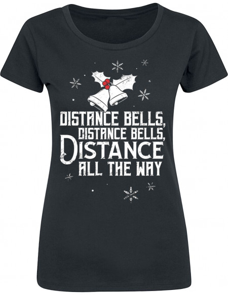 Distance Bells T-shirt Femme noir