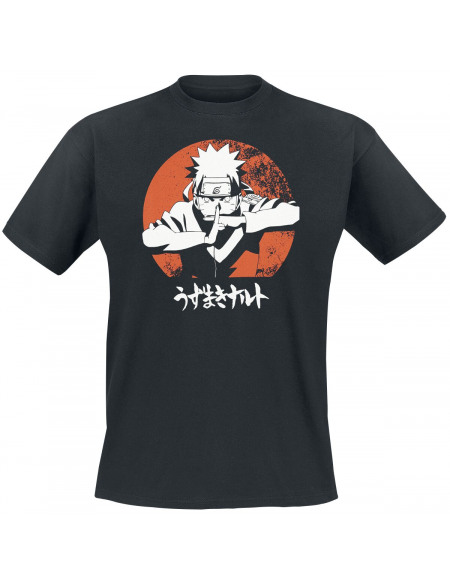 Naruto Shippûden Ready For Battle! T-shirt noir