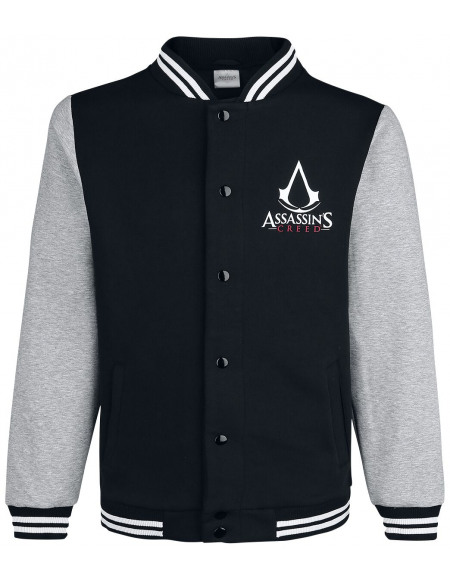 Assassin's Creed Emblème Veste de Football Américain noir/gris
