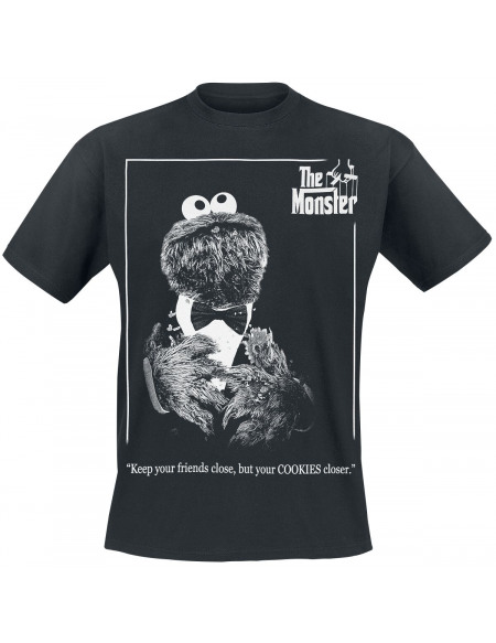 Sesame Street The Monster T-shirt noir