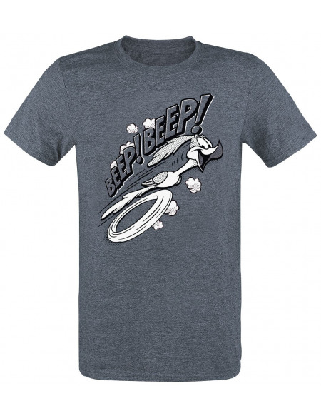 Looney Tunes Roadrunner - Beep! Beep! T-shirt marine chiné