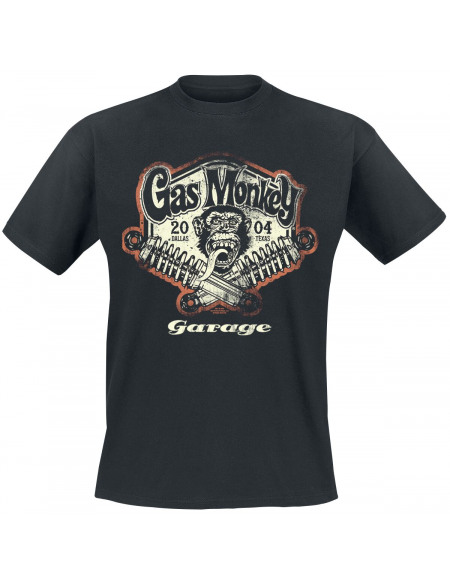 Gas Monkey Garage Spring Coils T-shirt noir