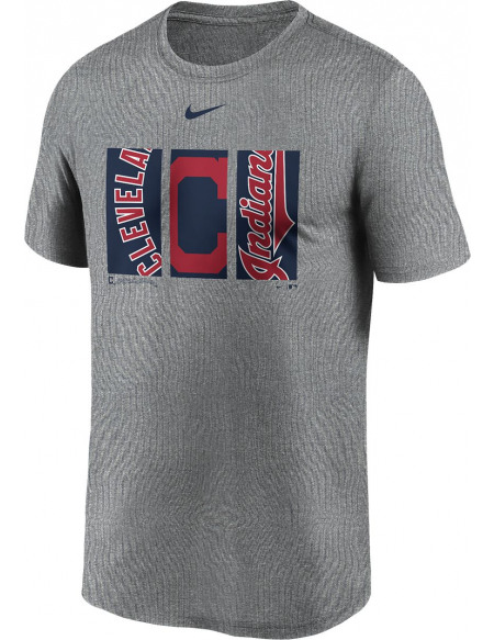 MLB Nike - Cleveland Indians T-shirt gris sombre chiné