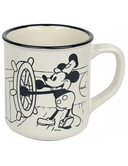Mickey & Minnie Mouse Steamboat Willie Mug multicolore