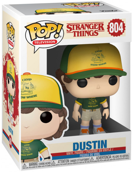 Stranger Things Saison 3 - Dustin - Funko Pop! n°804 Figurine de collection Standard