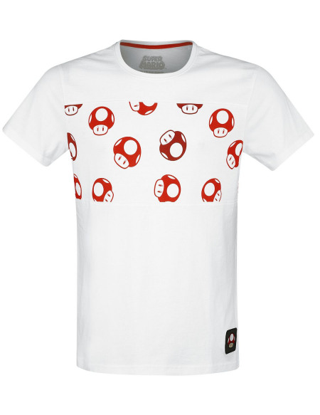Super Mario Champignon T-shirt blanc