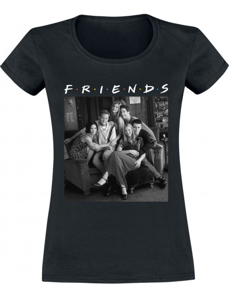 Friends Photo Noir & Blanc T-shirt Femme noir