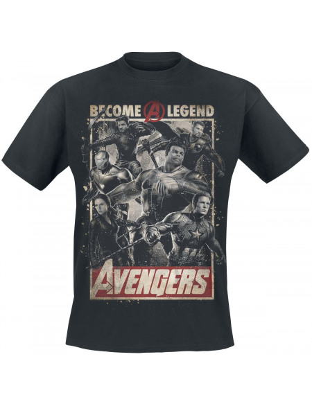 Avengers Endgame - Become A Legend T-shirt noir