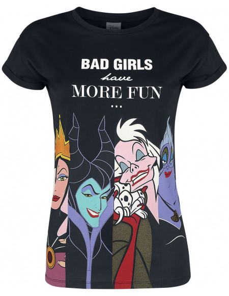 Disney Villains Bad Girls T-shirt Femme noir