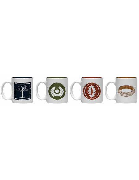 Le Seigneur Des Anneaux Symboles - Set de Tasses à Espresso Set de Mugs multicolore