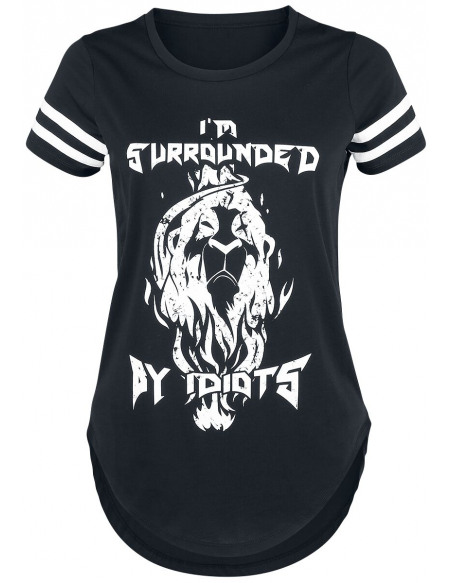 Le Roi Lion Scar - I'm Surrounded By Idiots T-shirt Femme noir