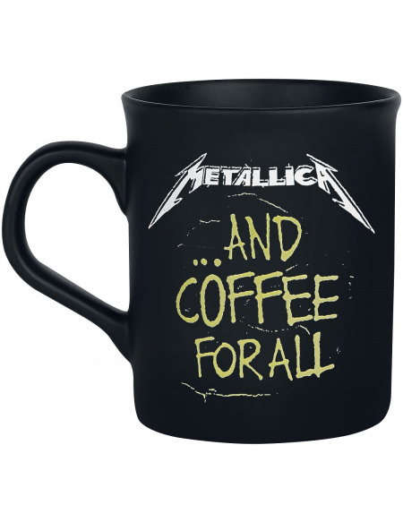 Metallica ... And Coffee For All Mug noir mat