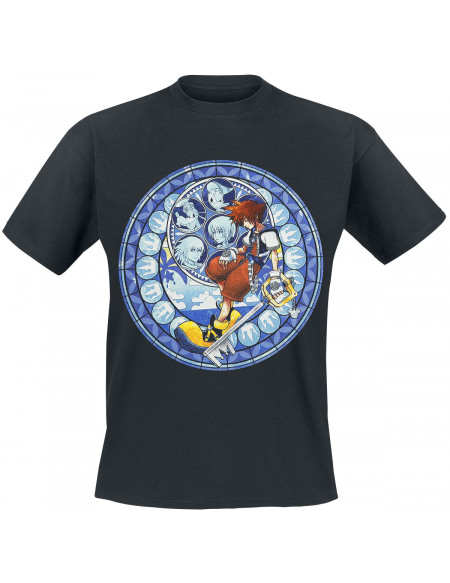 Kingdom Hearts Vitrail T-shirt noir
