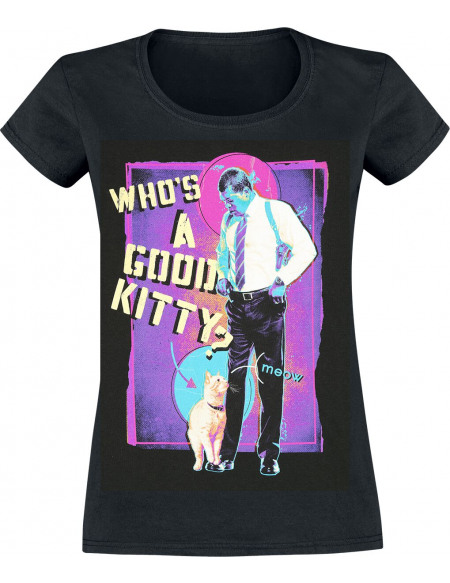 Captain Marvel Goose & Nick Fury - Who's A Good Kitty? T-shirt Femme noir