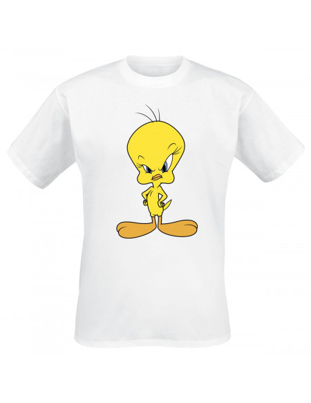 Looney Tunes Titi Angry T-shirt blanc