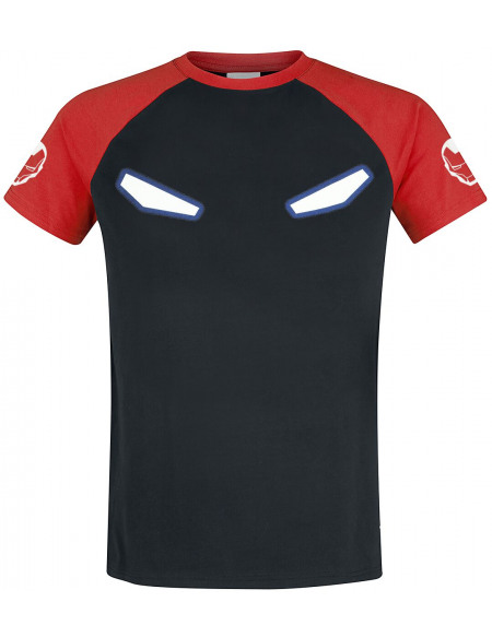 Iron Man Yeux T-shirt noir/rouge