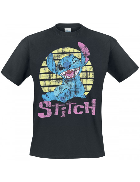Lilo & Stitch Vintage Stitch T-shirt noir