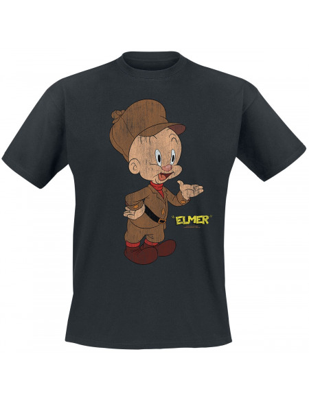 Looney Tunes Elmer Fudd T-shirt noir
