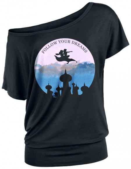 Aladdin Follow Your Dreams T-shirt Femme noir