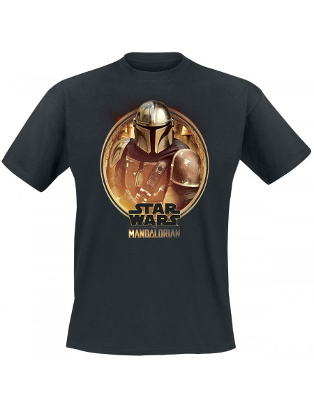 Star Wars The Mandalorian T-shirt noir