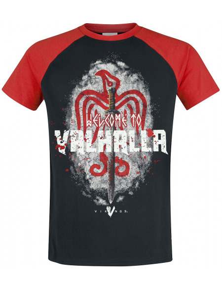 Vikings Welcome T-shirt noir/rouge