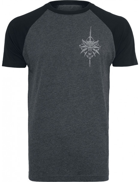 The Witcher School Of The Wolf T-shirt chiné noir/gris