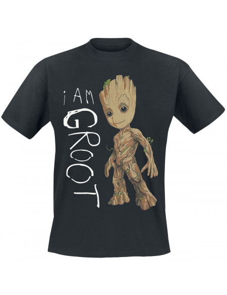 Les Gardiens De La Galaxie I Am Groot T-shirt noir