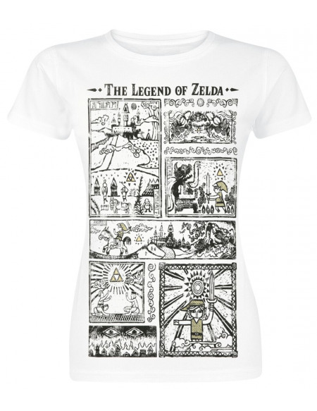The Legend Of Zelda Dessins T-shirt Femme blanc