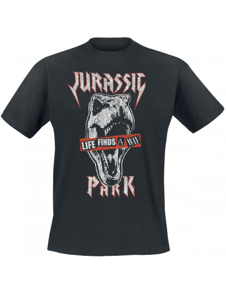 Jurassic Park T-Rex T-shirt noir