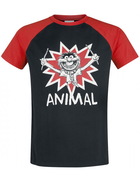 Le Muppet Show Animal T-shirt noir/rouge