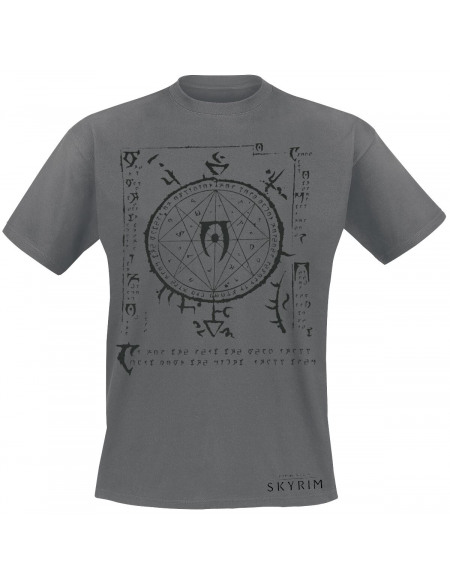 The Elder Scrolls The Elder Scrolls V - Skyrim - Mysterium Xarxes T-shirt gris chiné