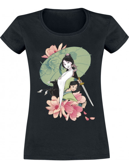 Mulan Collage T-shirt Femme noir