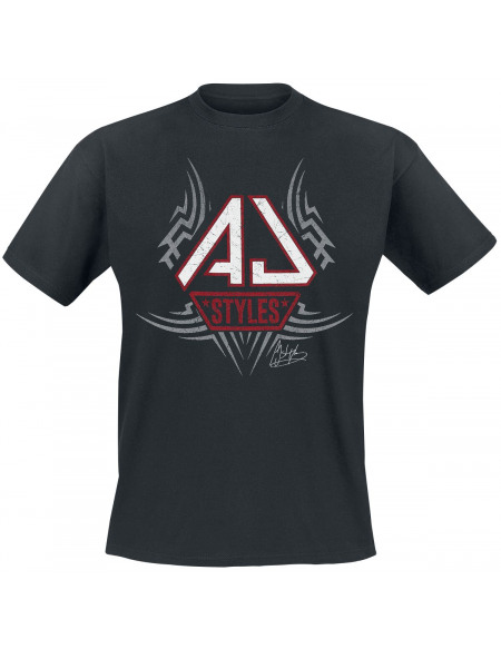 WWE AJ Styles T-shirt noir
