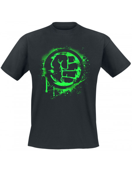 Hulk Symbole Poing T-shirt noir