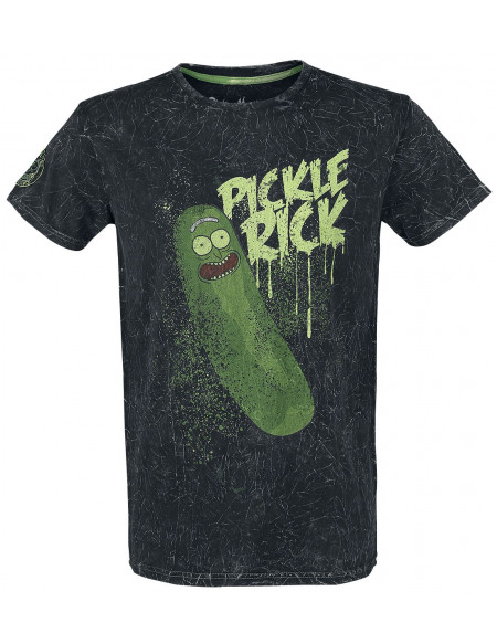 Rick & Morty Pickle Rick T-shirt noir