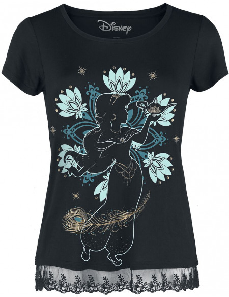 Aladdin Jasmine T-shirt Femme noir